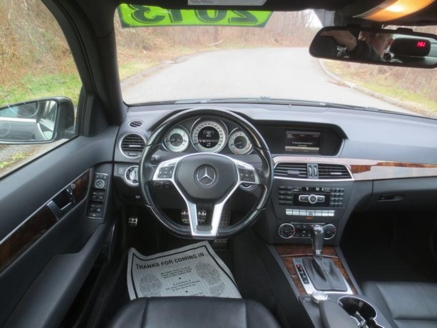 2013 Black /Black Mercedes-Benz C-Class (WDDGF4HBXDA) , located at 270 US Route 6, Mahopac, NY, 10541, (845) 621-0895, 41.349022, -73.755280 - Photo#8